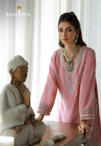 AJVG-12 EMBROIDERED VELVET STITCHED 2PC