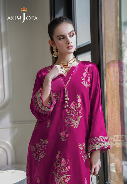 AJVG-06 EMBROIDERED VELVET STITCHED 2PC