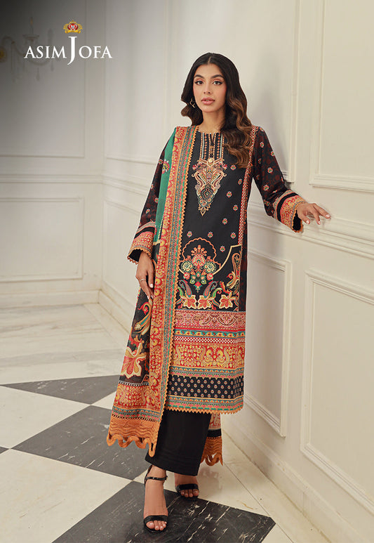 AJUN-15 PRINTED LAWN 3 PCS