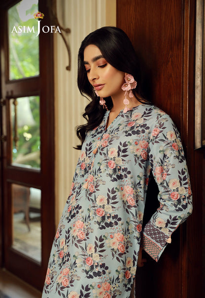 AJSS-06 PRINTED RAW SILK 1PC
