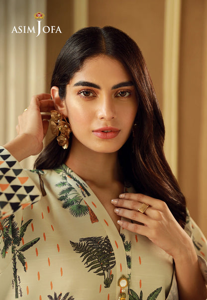 AJSS-01 PRINTED RAW SILK 1PC