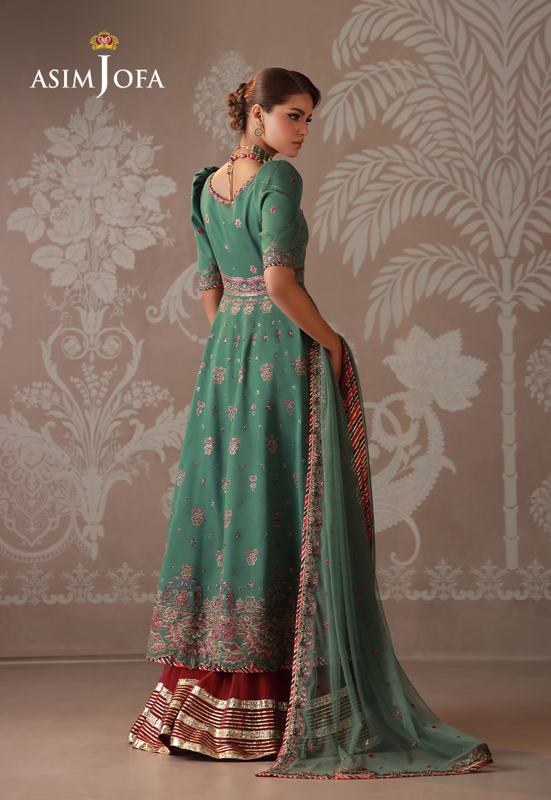 AJULD-03 Embroidered Cotton Silk Unstitched 3 Pcs