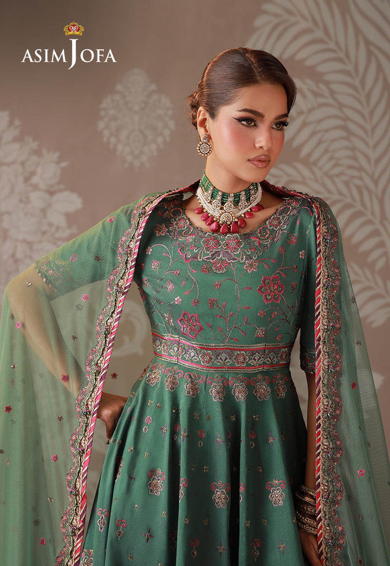 AJULD-03 Embroidered Cotton Silk Unstitched 3 Pcs