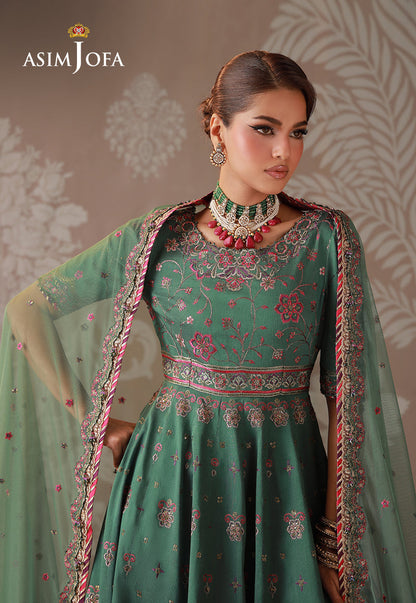 AJULD-03 Embroidered Cotton Silk Unstitched 3 Pcs