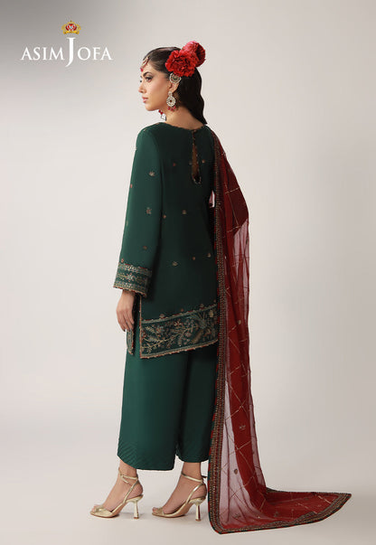 AJULO-12 Embroidered Silk Unstitched 3 Pcs