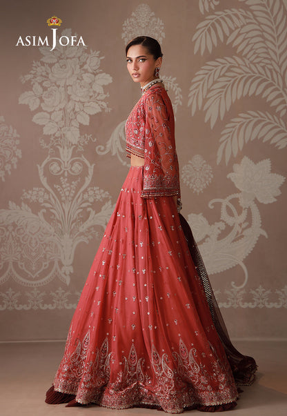 AJULD-04 Embroidered Poly Net Unstitched 3 Pcs