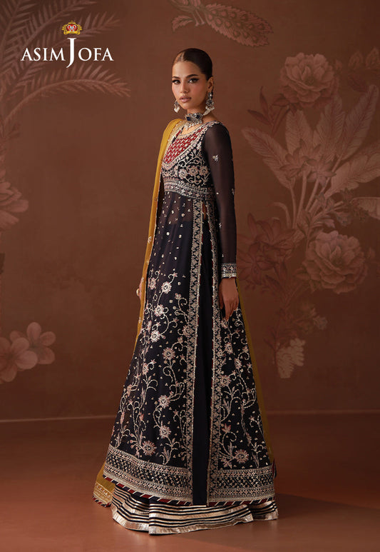 AJULD-01 Embroidered Chiffon Unstitched 3 Pcs