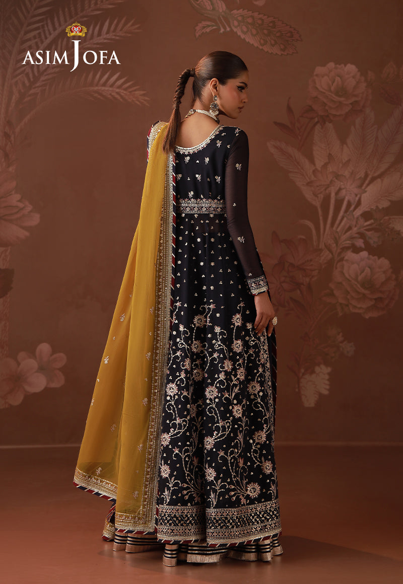 AJULD-01 Embroidered Chiffon Unstitched 3 Pcs