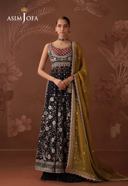 AJULD-01 Embroidered Chiffon Unstitched 3 Pcs