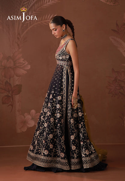 AJULD-01 Embroidered Chiffon Unstitched 3 Pcs