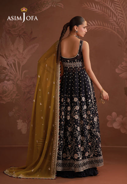 AJULD-01 Embroidered Chiffon Unstitched 3 Pcs