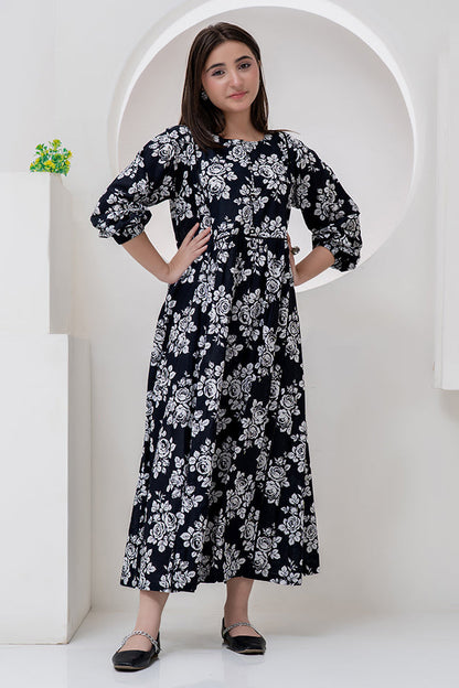 Maxi-018, Long Maxi, One Piece Maxi Digital Print