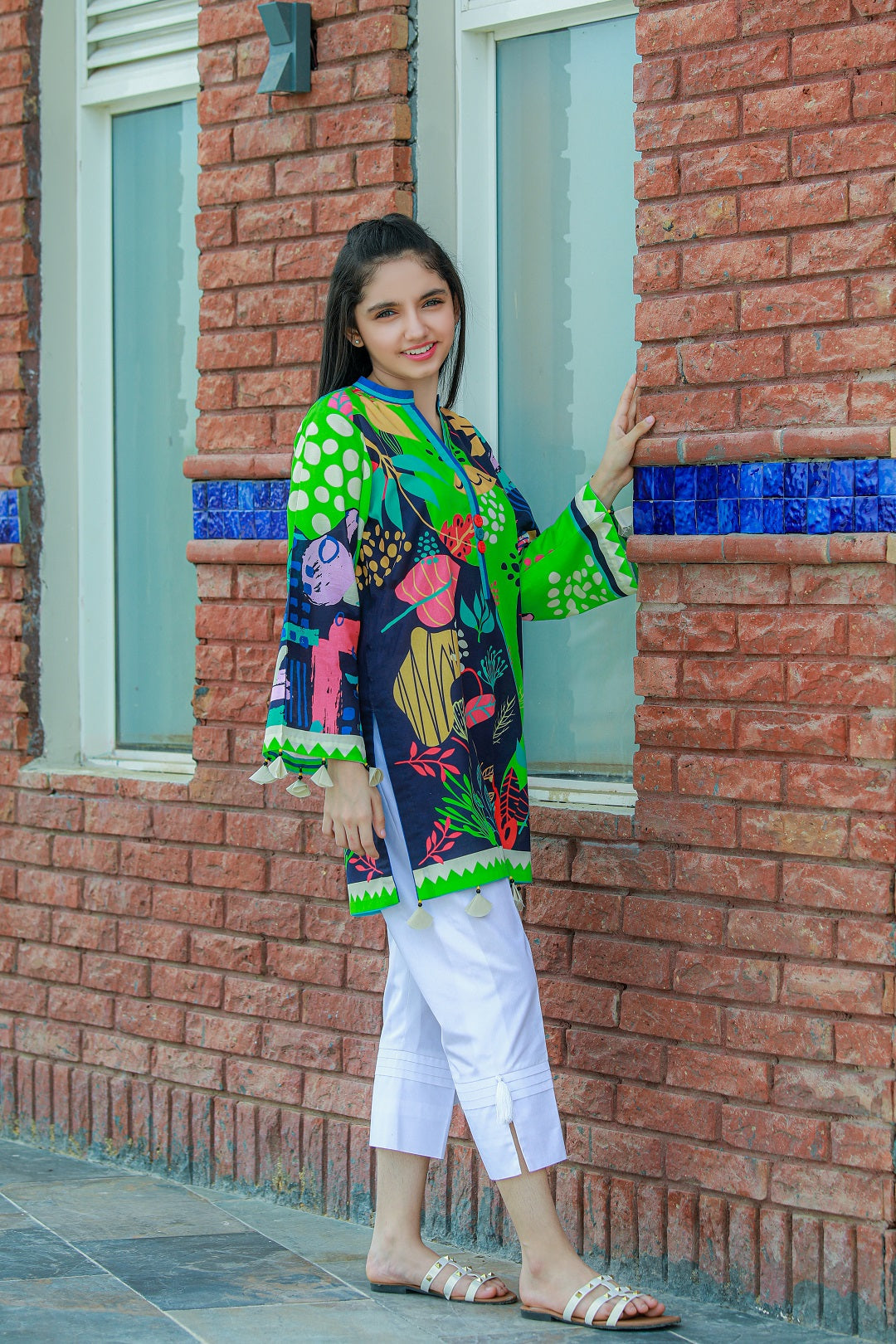 PRKT-045 POP ART Digital Printed Lawn Shirt & Cotton Trouser