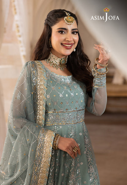 AJSH-14 EMBROIDERED NET 3 PCS