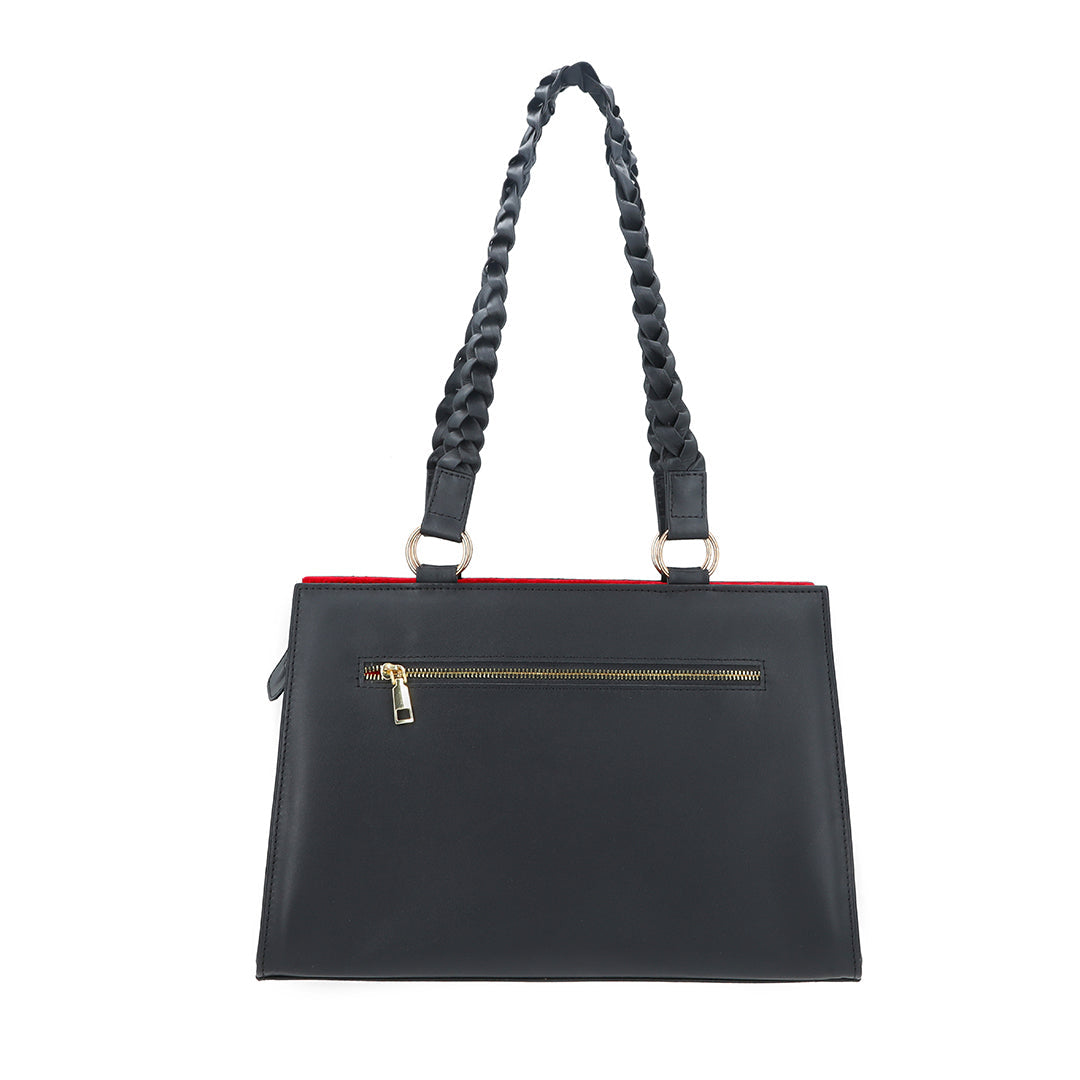 Velvique Leather Tote Bag-tan