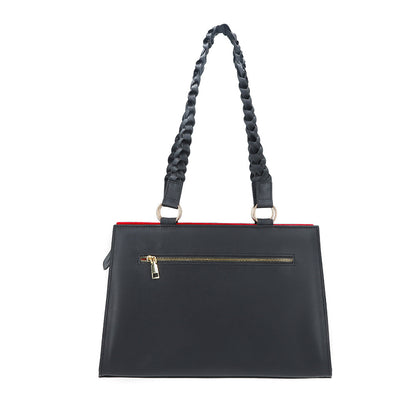 Velvique Leather Tote Bag-tan
