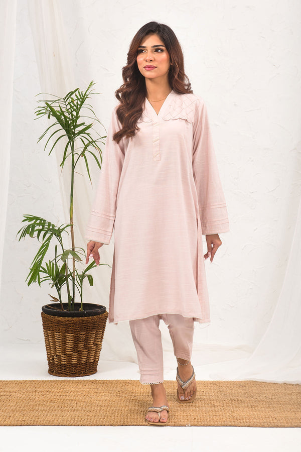 Ochre Clothing Cotton Chambray 2 Pc Suit Collection'2025-SOLS-01