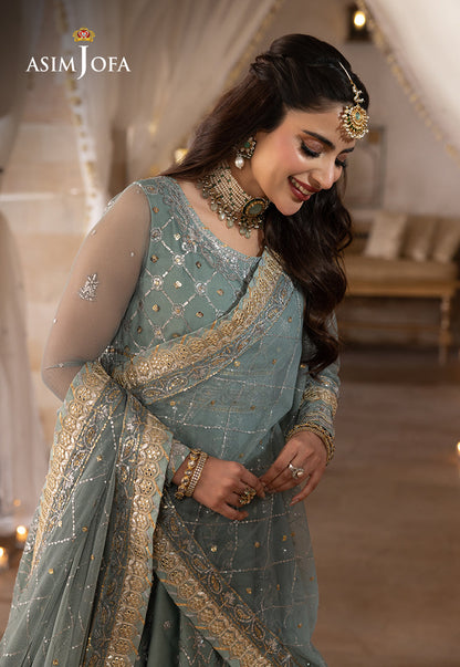 AJSH-14 EMBROIDERED NET 3 PCS