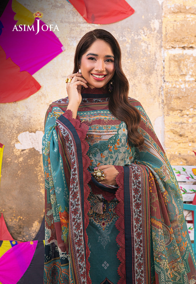 AJARP-01 EMBROIDERED JACQUARD STITCHED 3 PCS