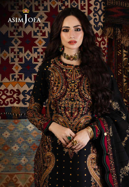 AJKT-03 EMBROIDERED SELF TWILL 3 PCS