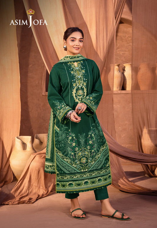 AJUB-13 PRINTED LAWN 3 PCS