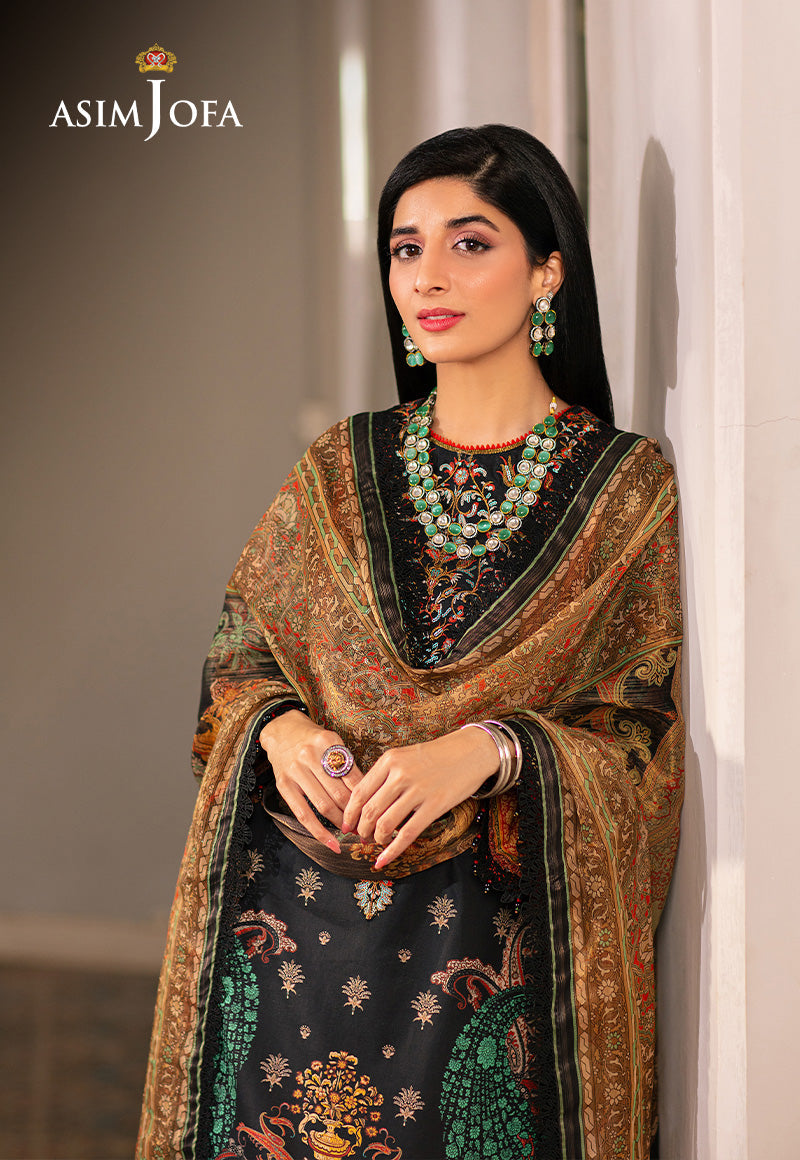 AJARP-18 PRINTED LAWN STITCHED 3 PCS