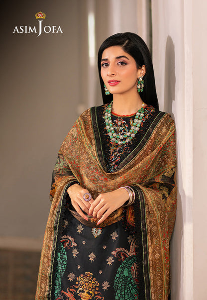 AJARP-18 PRINTED LAWN STITCHED 3 PCS