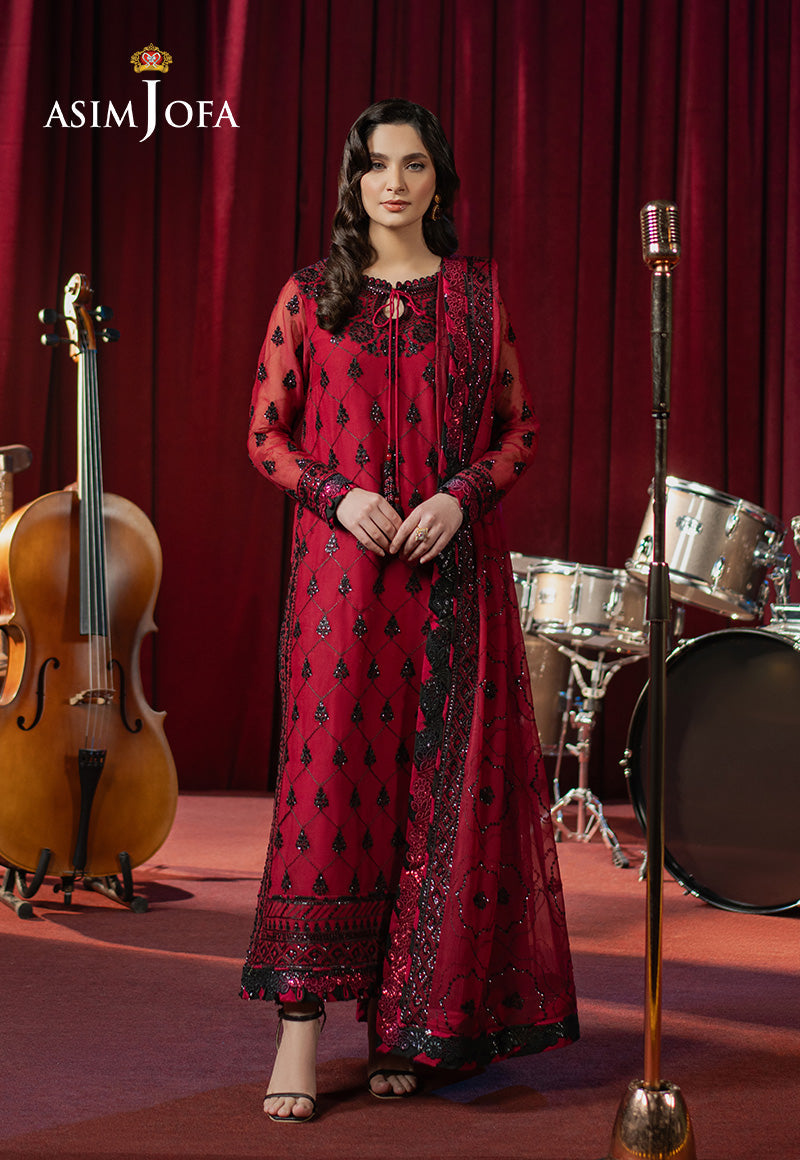 AJPF-07 EMBROIDERED CHIFFON 3 PCS