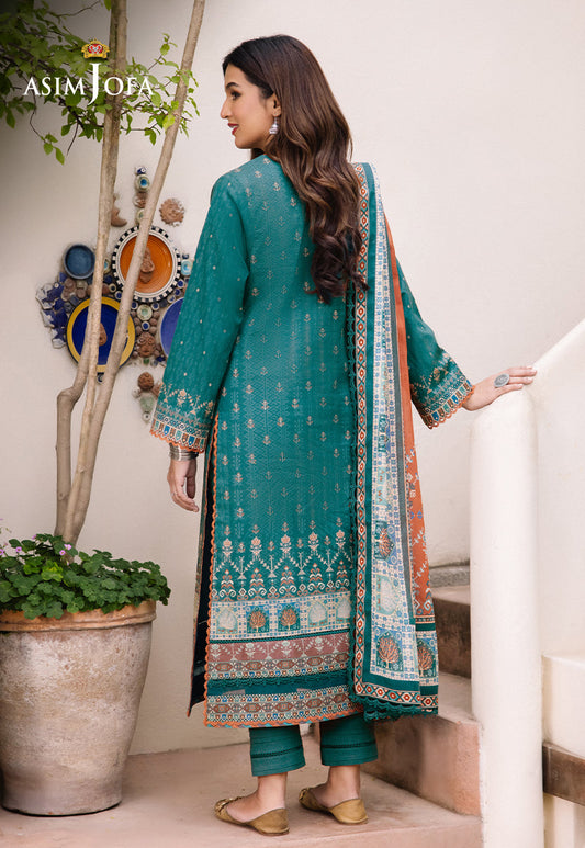 AJBU-19 PRINTED LAWN 3 PCS