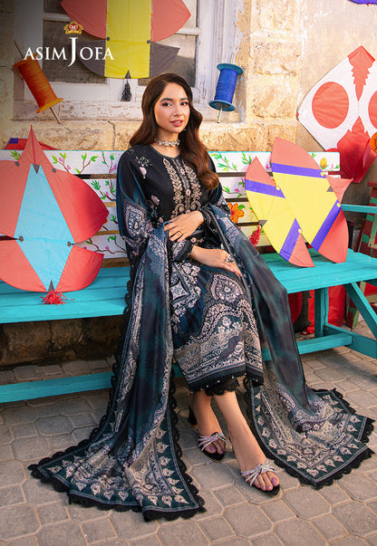AJARP-10 EMBROIDERED JACQUARD STITCHED 3 PCS