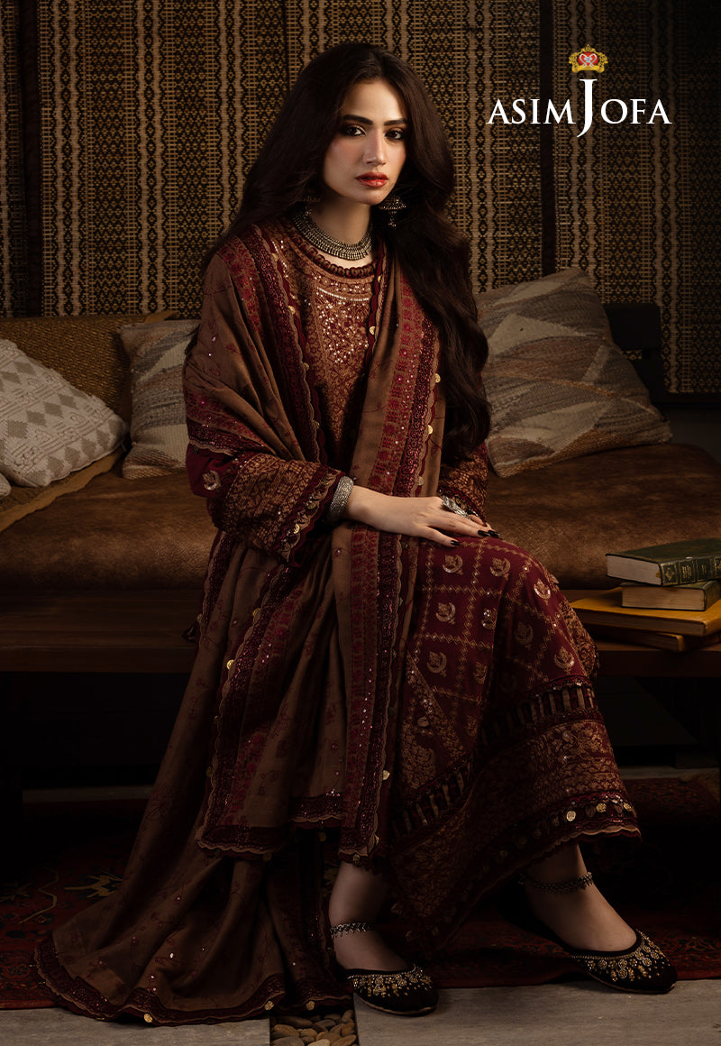 AJKT-06 EMBROIDERED COTTON KARANDI 3 PCS