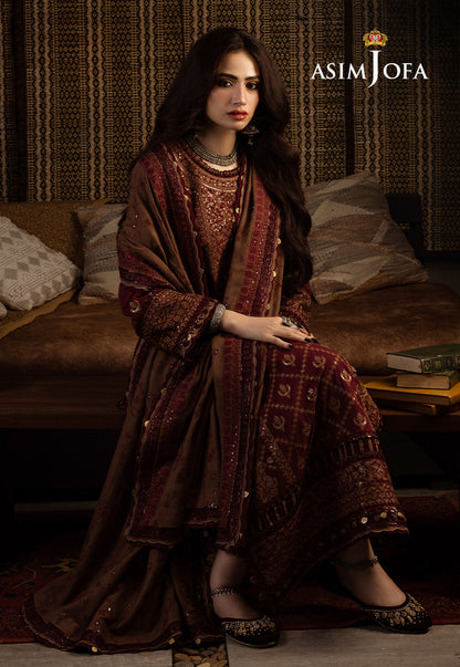 AJKT-06 EMBROIDERED COTTON KARANDI 3 PCS