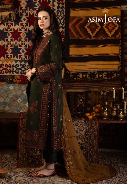 AJKT-10 EMBROIDERED SELF TWILL 3 PCS