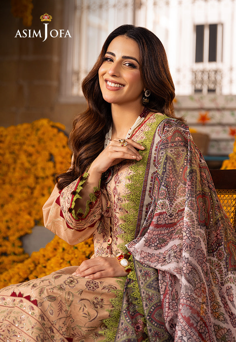 AJAR-31 EMBROIDERED JACQUARD 3 PCS