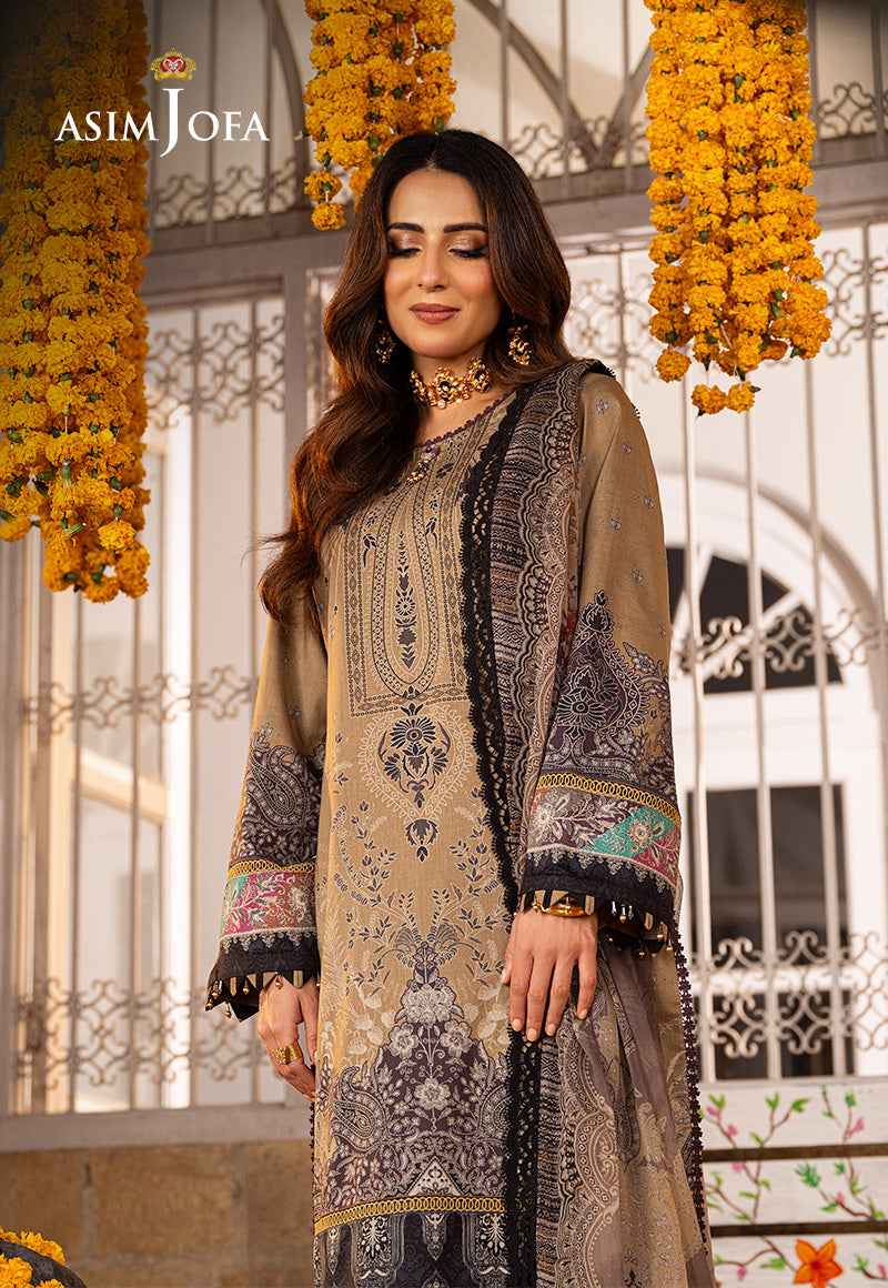 AJARP-16 PRINTED LAWN STITCHED 3 PCS