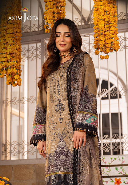 AJARP-16 PRINTED LAWN STITCHED 3 PCS