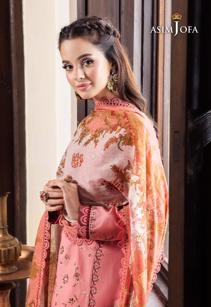AJRWP-35 EMBROIDERED SLUB STITCHED 3 PCS