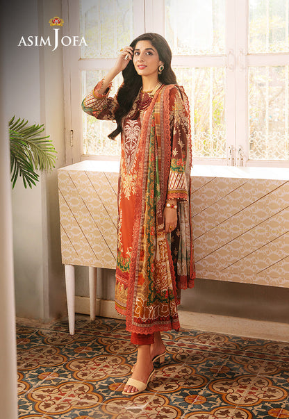AJARP-14 PRINTED DOBBY STITCHED 3 PCS
