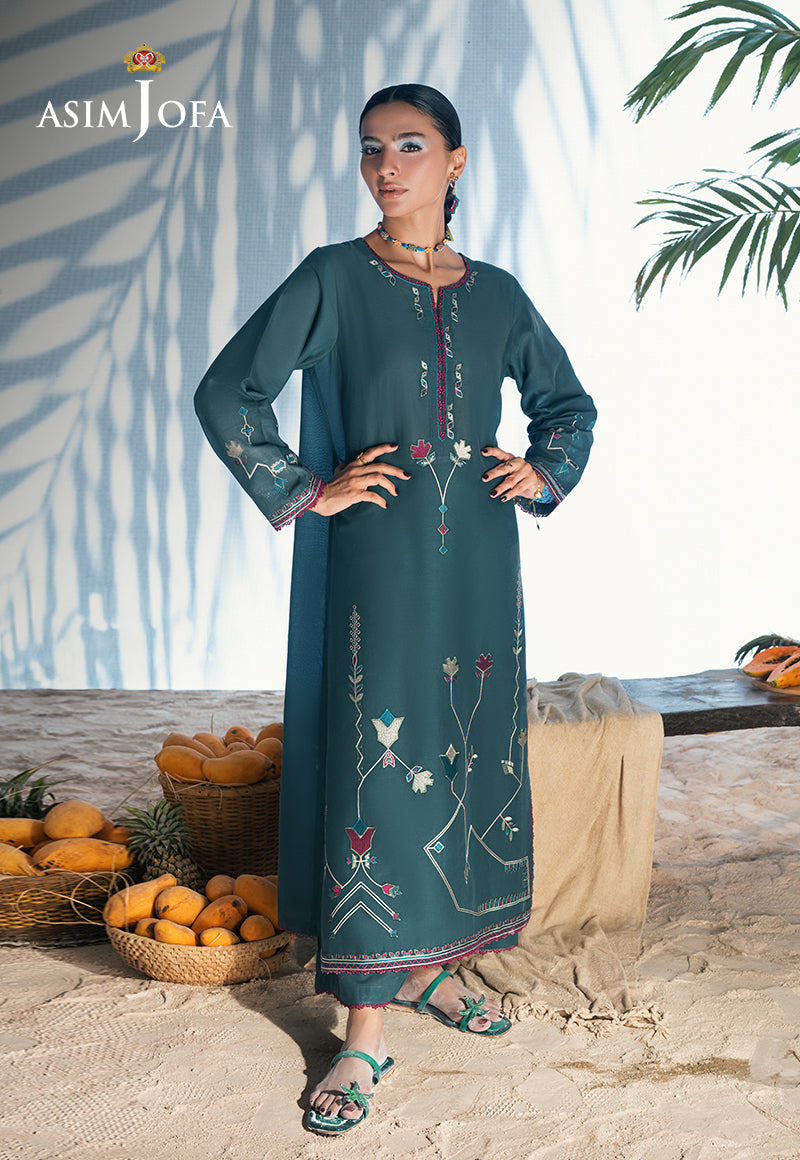 AJSBDP-02 Embroidered Lawn Stitched 2pcs