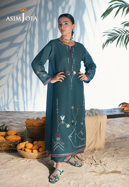 AJSBDP-02 Embroidered Lawn Stitched 2pcs