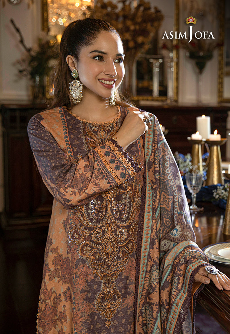AJAWP-09 PRINTED KARANDI STITCHED 3 PCS
