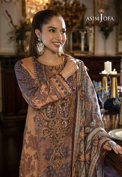 AJAWP-09 PRINTED KARANDI STITCHED 3 PCS