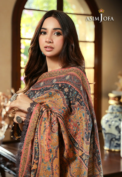 AJAWP-10 PRINTED KHADDAR STITCHED 3 PCS