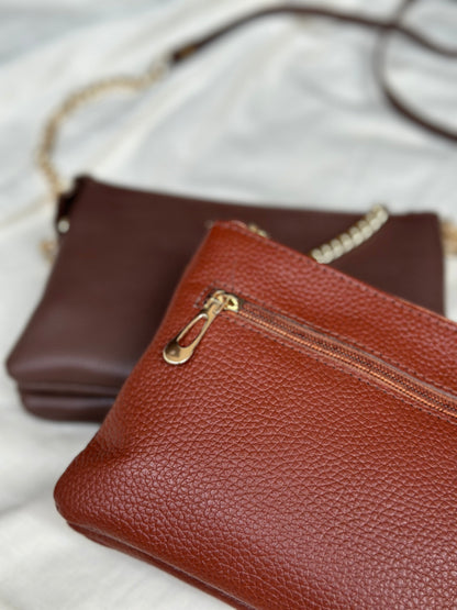 Double Zip Crossbody Bag
