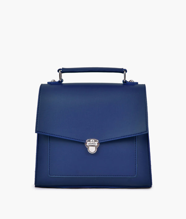 RTW Creation - Blue push-lock messenger bag