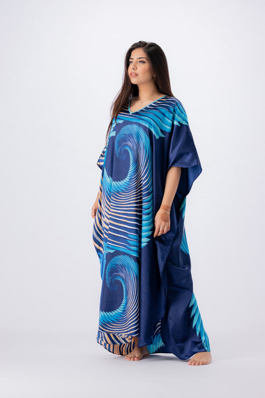 Valerie Women Multi Printed Kaftan Nightdress-VKAF1022-16