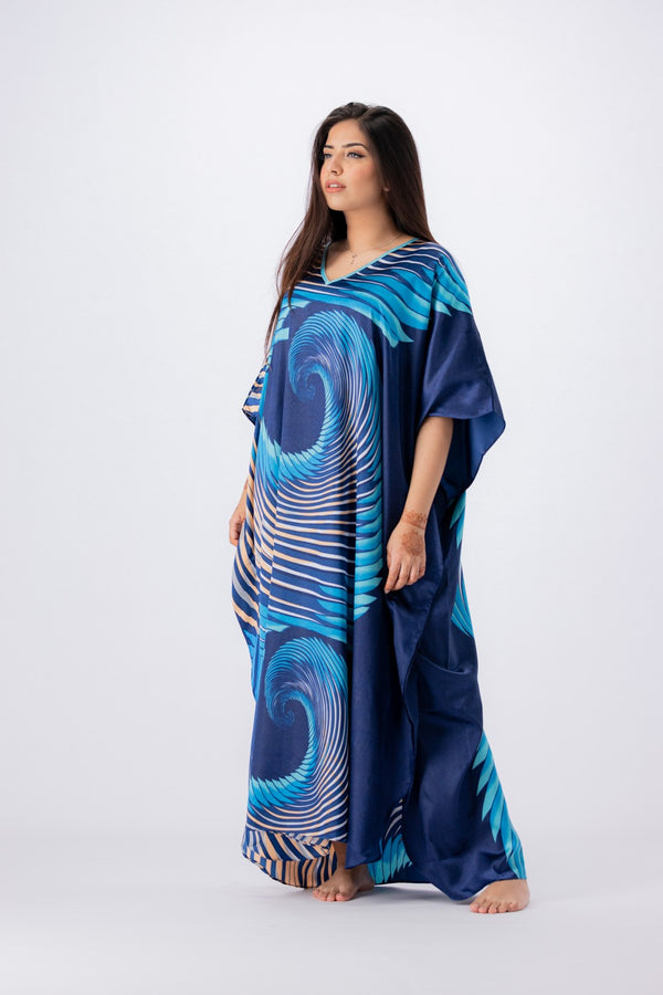 Valerie Women Multi Printed Kaftan Nightdress-VKAF1022-16