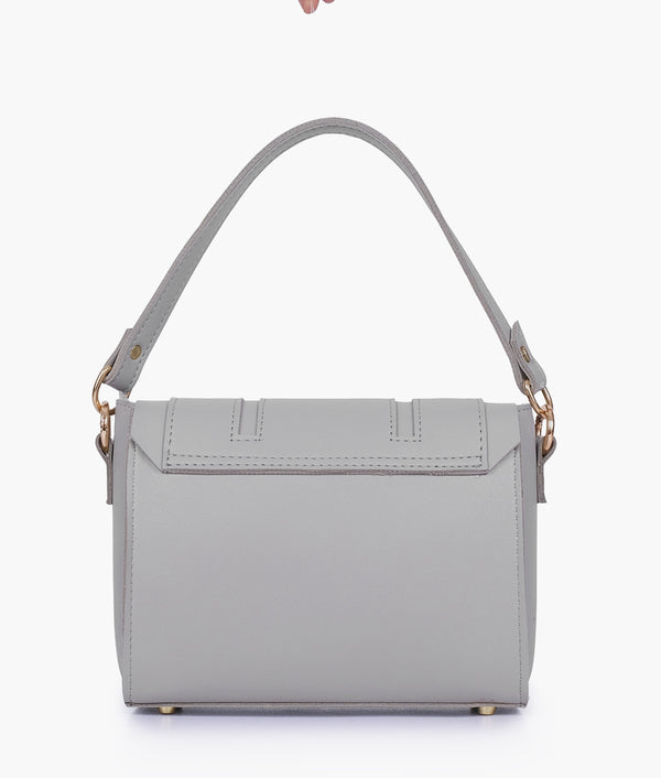 RTW Creation - Grey compact top-handle cross-body bag