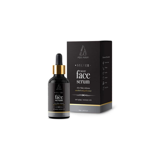 Sylver - Night Face Serum with Silver Flakes & Gold | Aijaz Aslam