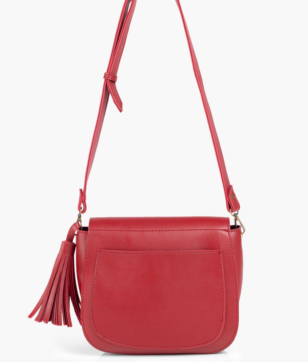 RTW Creation - Maroon foldover saddle bag